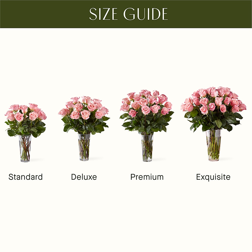 Long Stem Pink Rose Bouquet – Floral Designs Atlanta Llc, Atlanta GA