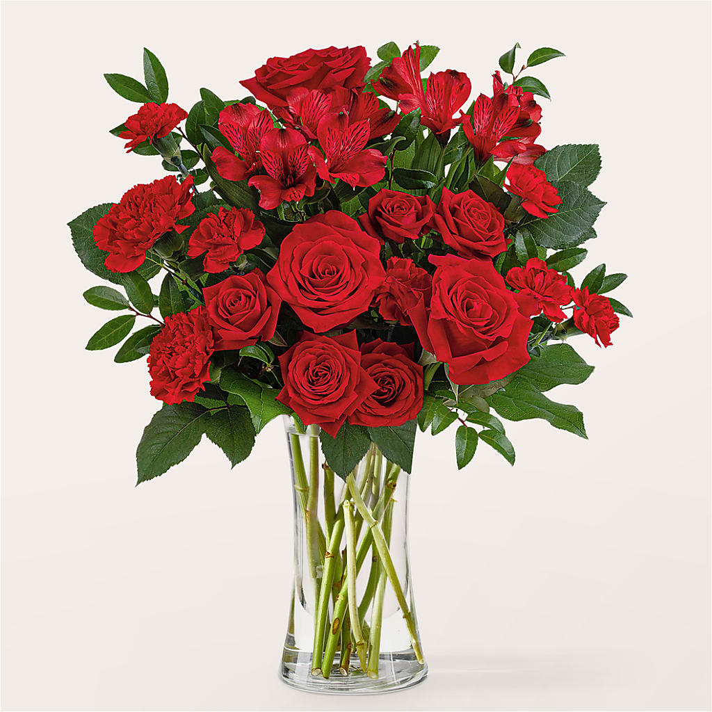 Brilliant Ruby Bouquet – Floral Designs Atlanta Llc, Atlanta GA