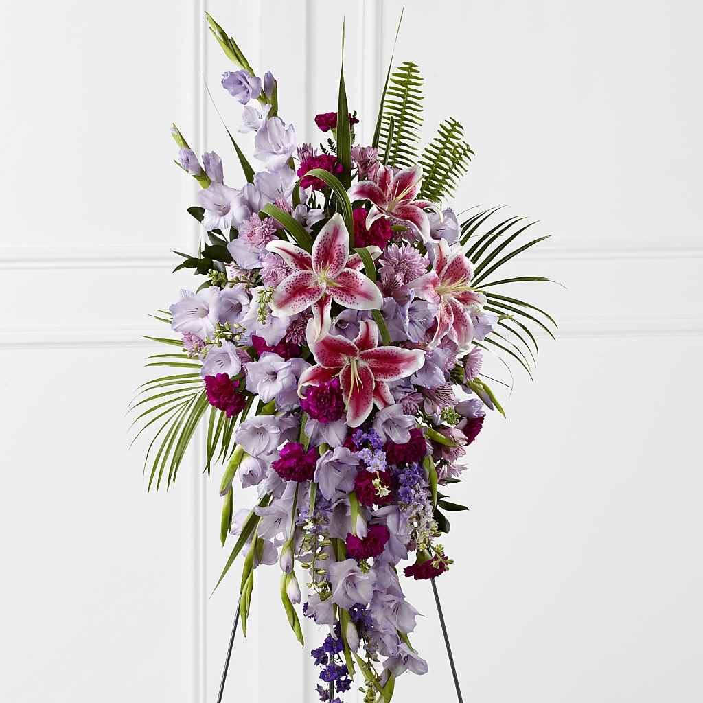 Tender Touch Standing Spray – Floral Designs Atlanta Llc, Atlanta GA