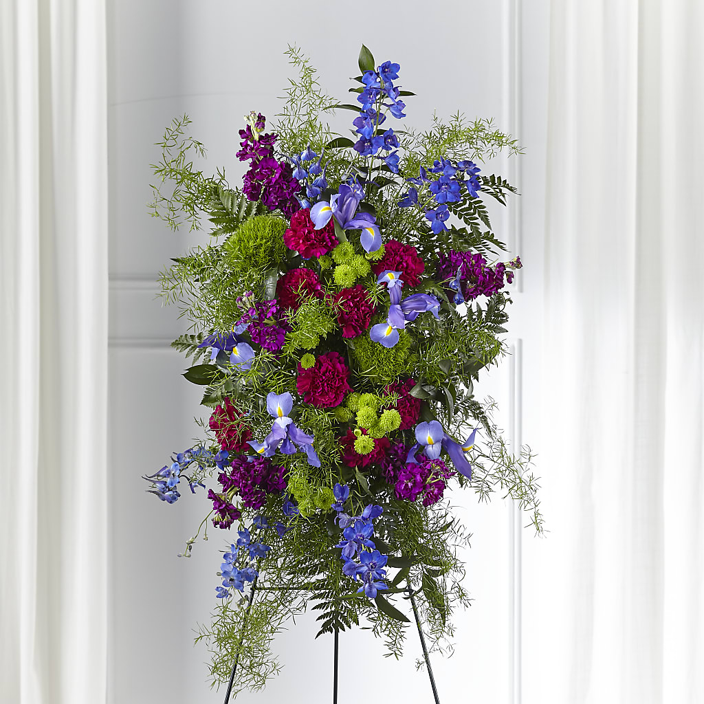 Heavenly Skies Standing Spray – Floral Designs Atlanta Llc, Atlanta GA