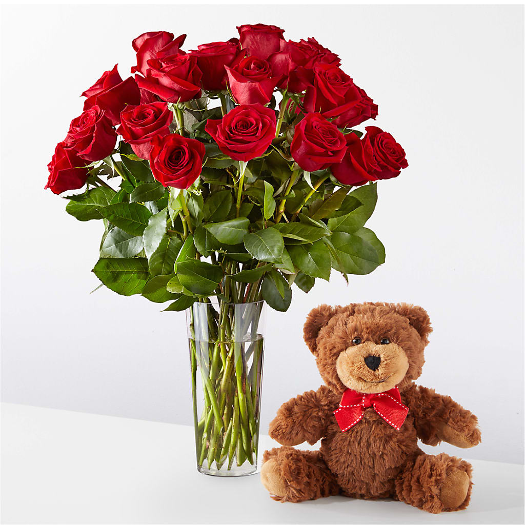 Ramos de Rosas Rojas de Tallo Largo Románticos