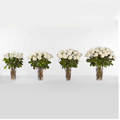 Long Stem White Rose Bouquet –  Floral Designs Atlanta Llc, Atlanta GA
