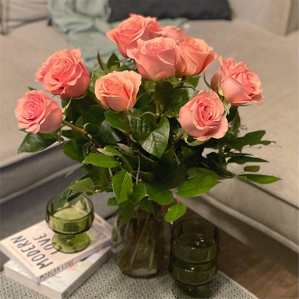 Long Stem Pink Rose Bouquet –  Floral Designs Atlanta Llc, Atlanta GA