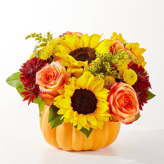 Golden Gourd Pumpkin Bouquet –  Floral Designs Atlanta Llc, Atlanta GA