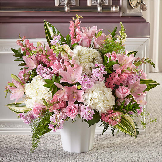 Simply Serene Floor Basket –  Floral Designs Atlanta Llc, Atlanta GA