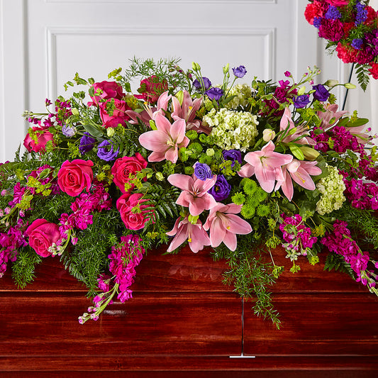 Radiant Tribute Casket Spray –  Floral Designs Atlanta Llc, Atlanta GA