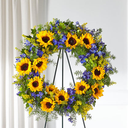 Bright Rays Wreath –  Floral Designs Atlanta Llc, Atlanta GA