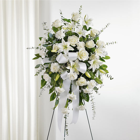 With Care Standing Spray –  Floral Designs Atlanta Llc, Atlanta GA