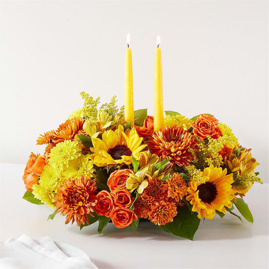 Autumn Harmony Centerpiece –  Floral Designs Atlanta Llc, Atlanta GA