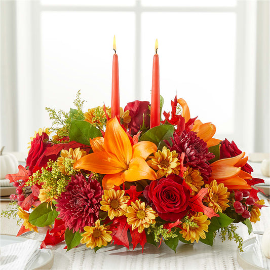 Autumn's Embrace Centerpiece –  Floral Designs Atlanta Llc, Atlanta GA